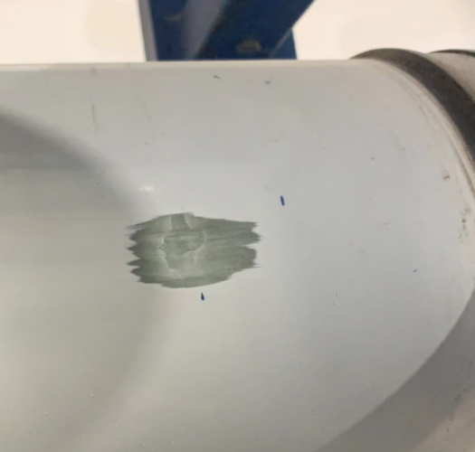 膜壳筒身磕伤漏水